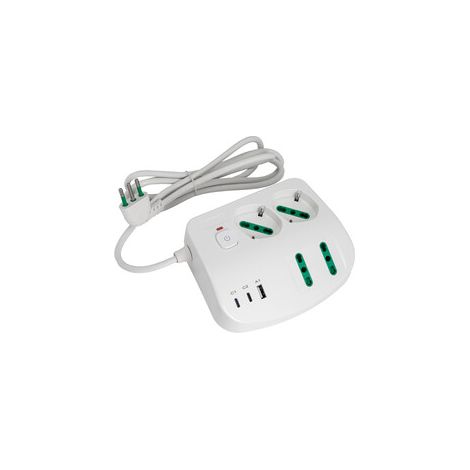 FME 40890 MULTIPRESA DA TAVOLO 4P+3P USB A-B-C BCA