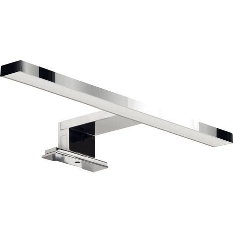Aplique de pared para baño sobre el espejo, cromado, 30 cm, LED de 5 W, 4000 K, 330 lm, IP44, Roxana Ideus 03748 (1/2)
