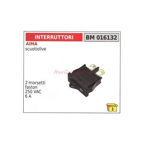 Interruptor quitanieves AIMA 2 bornes faston 250VAC 6A 016132