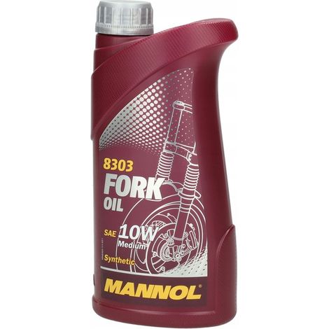 Olio per forcella Mannol 10W 1L per moto, scooter, adventure e cross. (1/4)