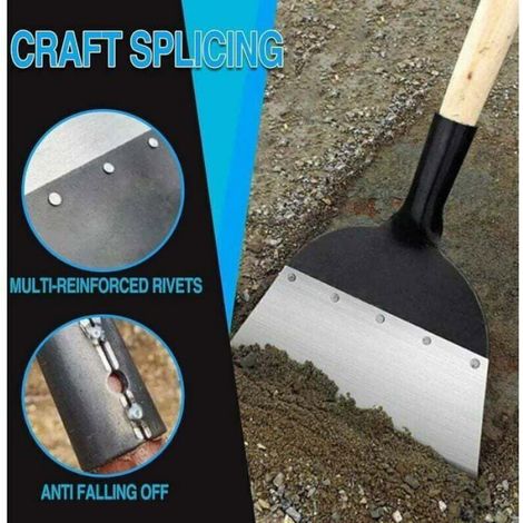 Pelle jardin multifonction Acier 28cm Déherbage Agricole Ferme (1/4)