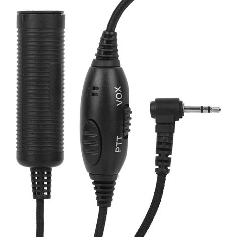 Câble adaptateur militaire VOX PTT, prise jack 2,5 mm à une seule broche, pour radios Motorola Talkabout TLKR T80 T6 T7 T8 T5820 XTR446 MD200 (1/5)
