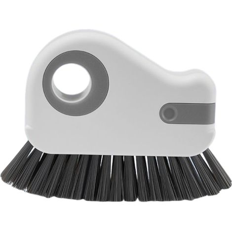 Brosse de nettoyage 2 en 1 pour rainures, interstices et coins difficiles d'accès des portes et fenêtres : outil de nettoyage multifonctionnel pour la maison. (1/5)