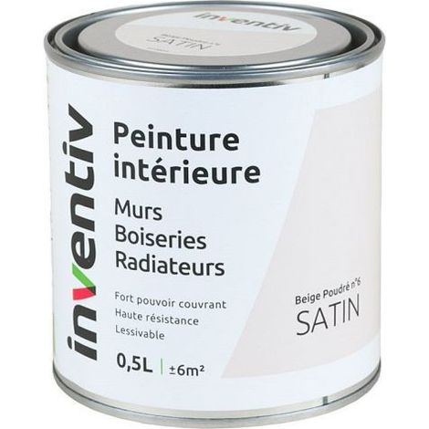 Peinture Intérieure Satin Beige Poudre n°6 INVENTIV - 0,5L
