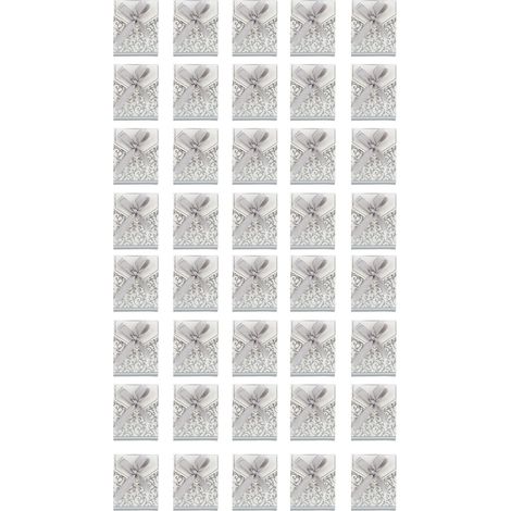 40 Coffrets Cadeaux Argentés avec Nœuds, Décoratifs DIY, Style Tendance, Sachets Anniversaire Brillants, Boîtes Scintillantes pour Noël (1/5)