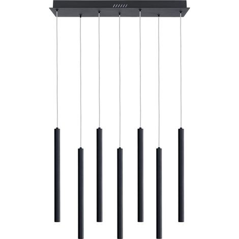 Valdes LED-Hängeleuchte schwarz ALU italux PND-22302-7-BK