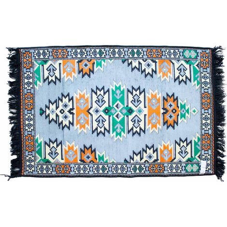 Tapis Kilim 125x80 cm - Charbon- Vendu par 1 (1/3)