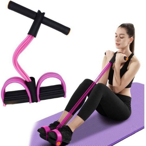 Bandes De Résistance - Pour Abdominaux Et Redressements Assis - Corde Élastique Fitness - Lot De 5 Niveaux De Résistance (1/4)