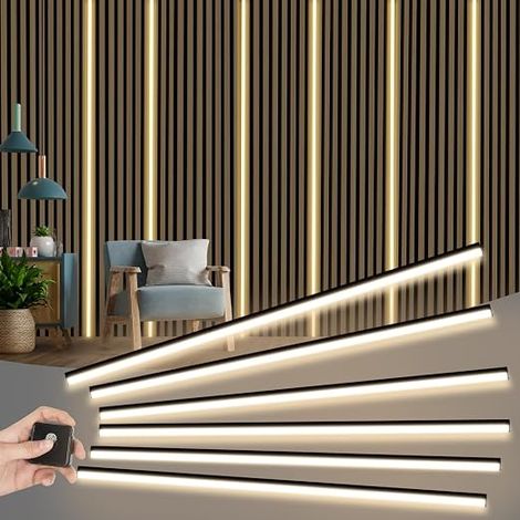 LED for Acoustic Panels, 8FT Built-in Acoustic Panels, Flexible LED Strip, 12×12mm, Acoustic Panel Accessories (6pcs) (1/5)