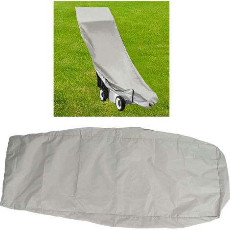 Rasenmäherabdeckung – wasserdicht, staubdicht mit Aufbewahrungstasche, Khaki – 210D Silber – 144,5 x 111,5 x 63,5 cm (1/5)