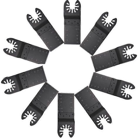 10 lames de scie oscillantes électriques, accessoires de sciage, lame vibrante de 34 mm (1/5)