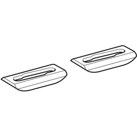 Geberit Set Taco basculante con arandela Plástico, 244133001