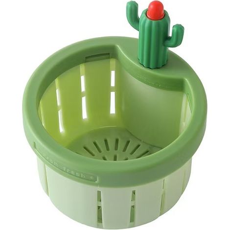 Filtre d'évier Cactus pour la cuisine et la maison : désodorisant et anti-obstruction pour les résidus de canalisation, utilisable à la main sans se salir les mains. (1/5)