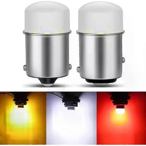 1x P21W 5W LED-Lampe 1156 1157 BA15S BAU15S BAY15D LED-Auto-Blinkerlampe R5W R10W DRL Tagfahrlicht 12V Auto Weiß Rot (1/4)