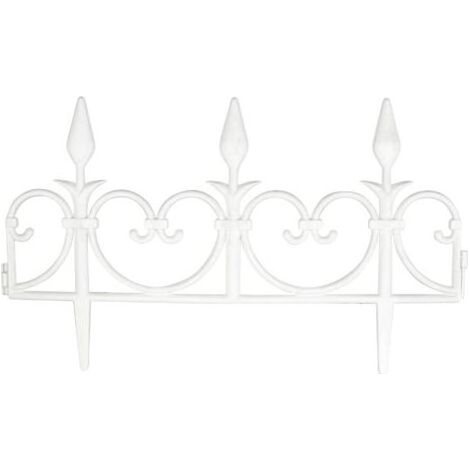 Lot de 8 bordures modulables en polypropylène 51 cm – Longueur totale 4,08 m – Résistantes aux intempéries – Pour délimiter massifs et allées (1/4)