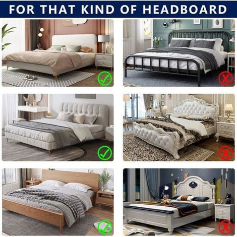 Housses de Tête de lit, 110-140cm Housse de Protection pour tête de lit Extensible Anti-poussière pour Chambr HOUSSE DE TETE DE LIT (1/5)
