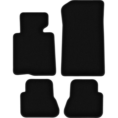 Tapis de sol en velours noir BASIC pour : BMW 3 E46 cabriolet (2000-2007) (1/5)