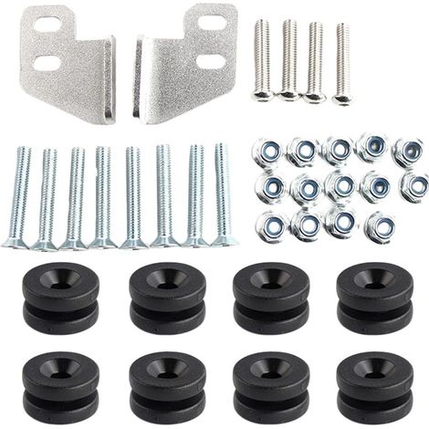 Kit de montage pour sacoche latérale de moto - Kit de montage de sacoche latérale portable en métal - Accessoires de montage résistants à l'usure - Accessoires de moto pour les voyages
