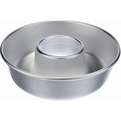 Pentole Agnelli Linea Pasticceria e Cake Design Ciambella Con Tubo, Argento, 26 cm (1/5)