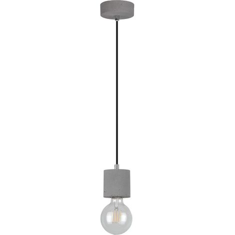 Suspension en Béton Gris Design Cylindrique 1 Ampoule STRONG (1/4)