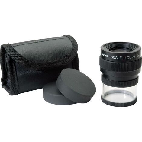 Ideal Tek M12071 Loupe à main avec échelle de mesure Grossissement: 7 x Lentille: (Ø) 25 mm noir (1/2)