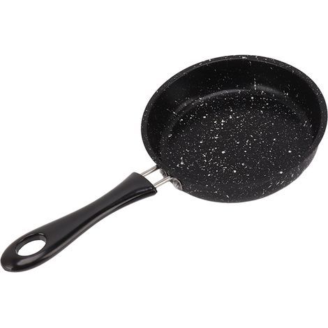 Poêle à œufs, Poêle Antiadhésive Petite Poêle à Frire en Acier Inoxydable avec Poignée Facile à Saisir pour la Cuisine en Plein Air en Intérieur (14CM) (1/5)