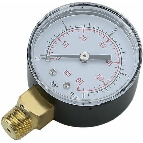 Practical Mini Pool Spa Filter Water Pressure Gauge 0-60 Psi 0-4 Bar TS-50 (1/5)