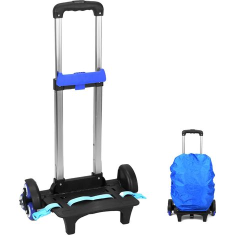 Chariot à dos pliable 6 roues alliage d'aluminium sac à dos (1/5)