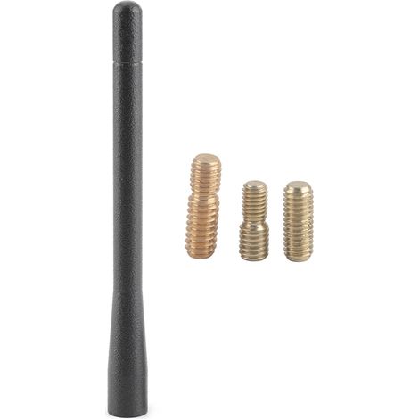 Antenna corta universale da 4,7 pollici in lega di alluminio, ricambio per Silverado 1500 dal 2007 al 2019.