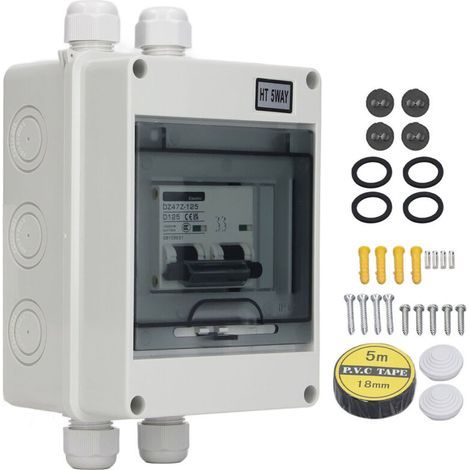 Miniatur-Gleichstrom-2-poliger 125-A-Leistungsschalter IP65, wasserdichter Trennschalter für 1000-V-Photovoltaik-Solaranlagen (1/5)