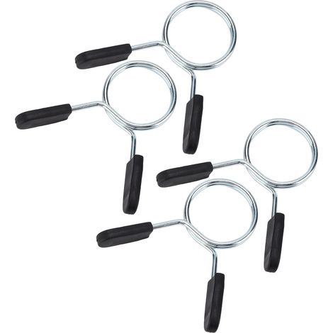 4 colliers de serrage à ressort pour haltères, pinces de gym, kit de verrouillage standard, diamètre intérieur 48 mm (lot de 4). (1/5)