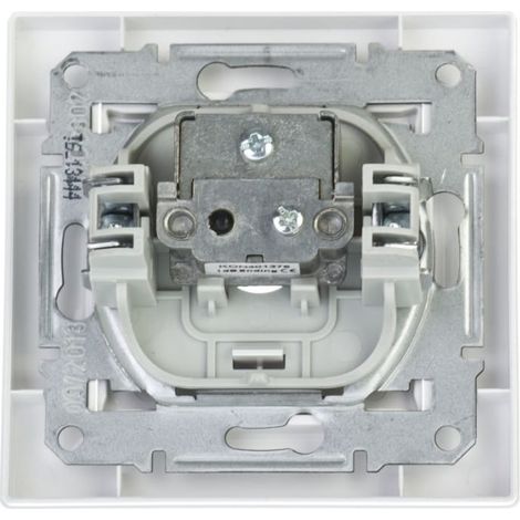 Prise d'antenne TV Asfora 1 dB blanche avec cadre EPH3200121