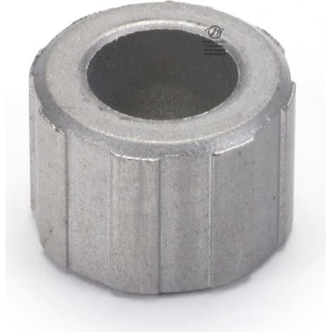 Bague d'adaptation pour poulies. Diamètre intérieur 9,5 mm. Diamètre extérieur 17,5 mm. Hauteur 12,7 mm (1/4)