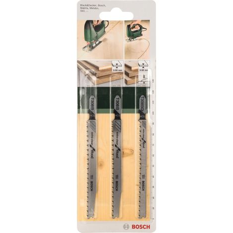 Assortiment de lames de scie sauteuse 3 pièces