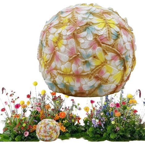 Lampe solaire en forme de globe - Décoration extérieure LED - Étanche - Pour jardin, terrasse, cour, pelouse, rue - 18,29 x 18,39 x 15,01 cm (1/5)