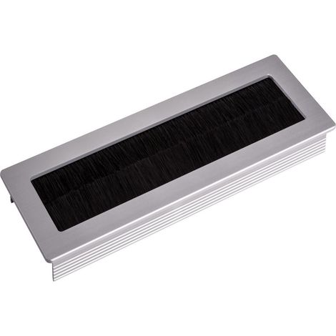 SOTECH Kabeldurchlass TONDO silber eloxiert Länge 150 mm