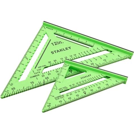 Stanley STHT46015-0 175mm + 300mm 7 + 12in Hi-Vis Quick Squares XMS26SQUARES