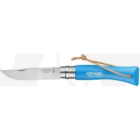 Coltello Virobloc Inox N. 7 Gita Azzurro Opinel