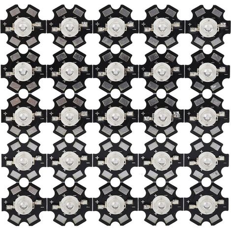 Perles de lampe LED haute puissance 3W, puces de diode émettrice pour luminaires de bricolage, bleu Royal (1/5)