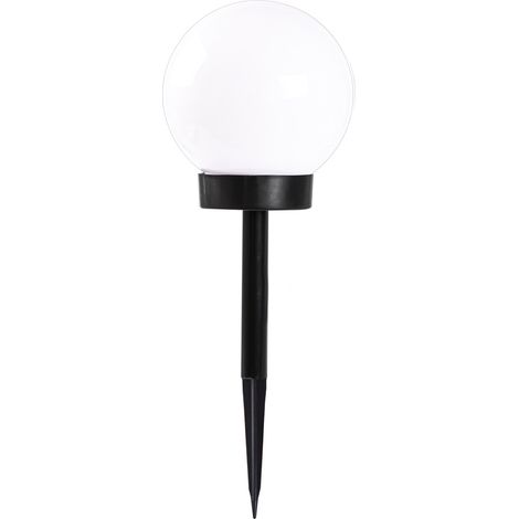 MAURY'S LAMPADA SOLARE A SFERA 15 X H 45 CM DA ESTERNO LA LAMPADA È DOTATA DI DUE LED A LUCE BIANCA FREDDA