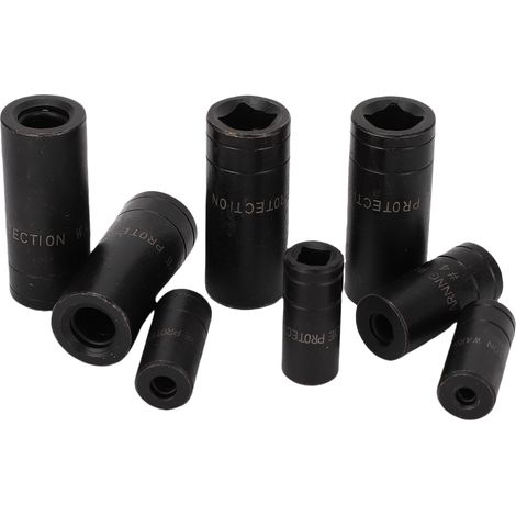 Lot de douilles à filière 70500 avec support rangement, adaptateurs 1/4 3/8 pouce, acier alliage, compatible norme MCTI (1/5)