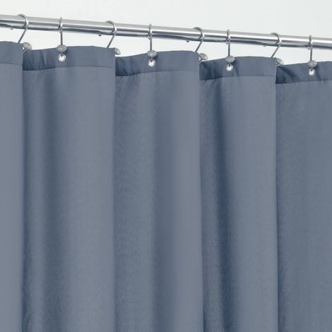 Rideau de Douche en Tissu imperméable avec 3 aimants, Lavable en Machine, Taille Standard 183 x 183 cm, Bleu Pierre (1/5)
