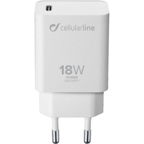 Cargador USB tipo C PD de 18 W para iPhone, color blanco (1/4)