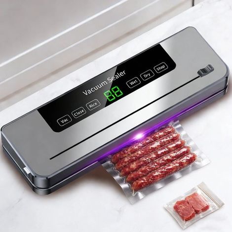 1 machine sous vide, 65 kPa, scelleuse alimentaire, 120 W, conservation longue durée, cuisine et préparation de repas (1/5)