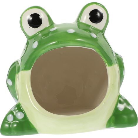 Warm Cool Ceramic Hamster Nest Small Animal Bed Guinea Pig Hideout Pet Cage Accessory Summer House Pet Bed (1/5)
