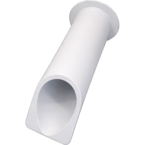 GOCCIOLATOIO PER TERRAZZI cm 8 x 30 chiuso - col.bianco