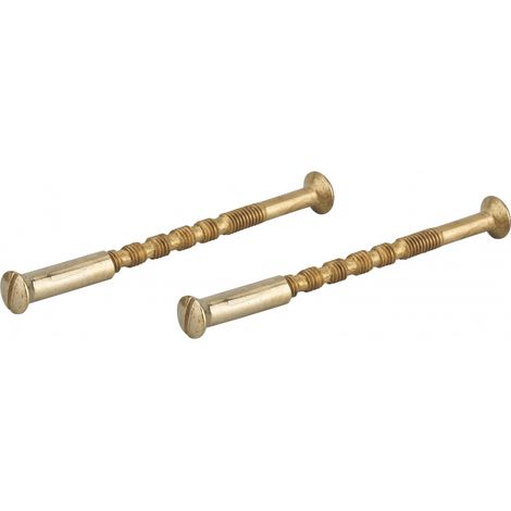 Thirard – Jeu de 2 vis sécables M4x50 en acier zingué – Douilles pour installation parfaite – Pour portes intérieures – Tête fraisée bombée fendue (1/2)