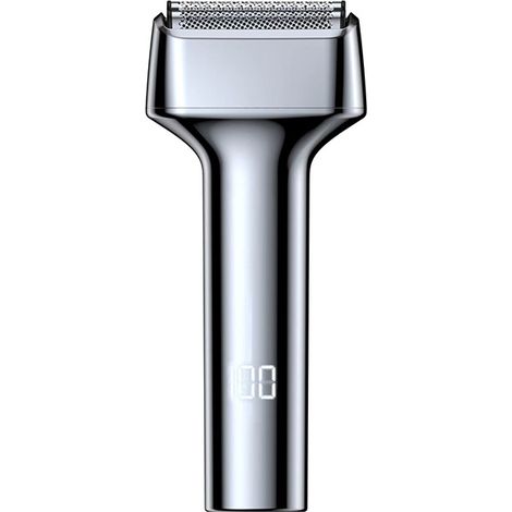 Rasoir électrique à double tête pour hommes — Portable, puissant, rechargeable et entièrement lavable — Tondeuse à barbe