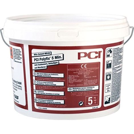 PCI Polyfix 5 Minuten Blitz Zement Mörtel 5 Kg