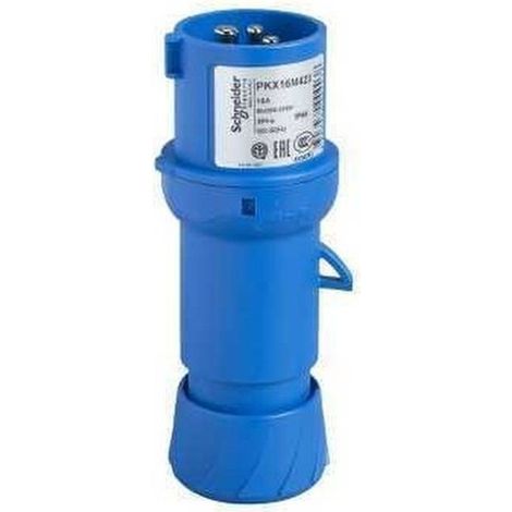 Clavija aérea SCHNEIDER 16A 2P+T 200-250V IP44 para uso industrial (1/6)